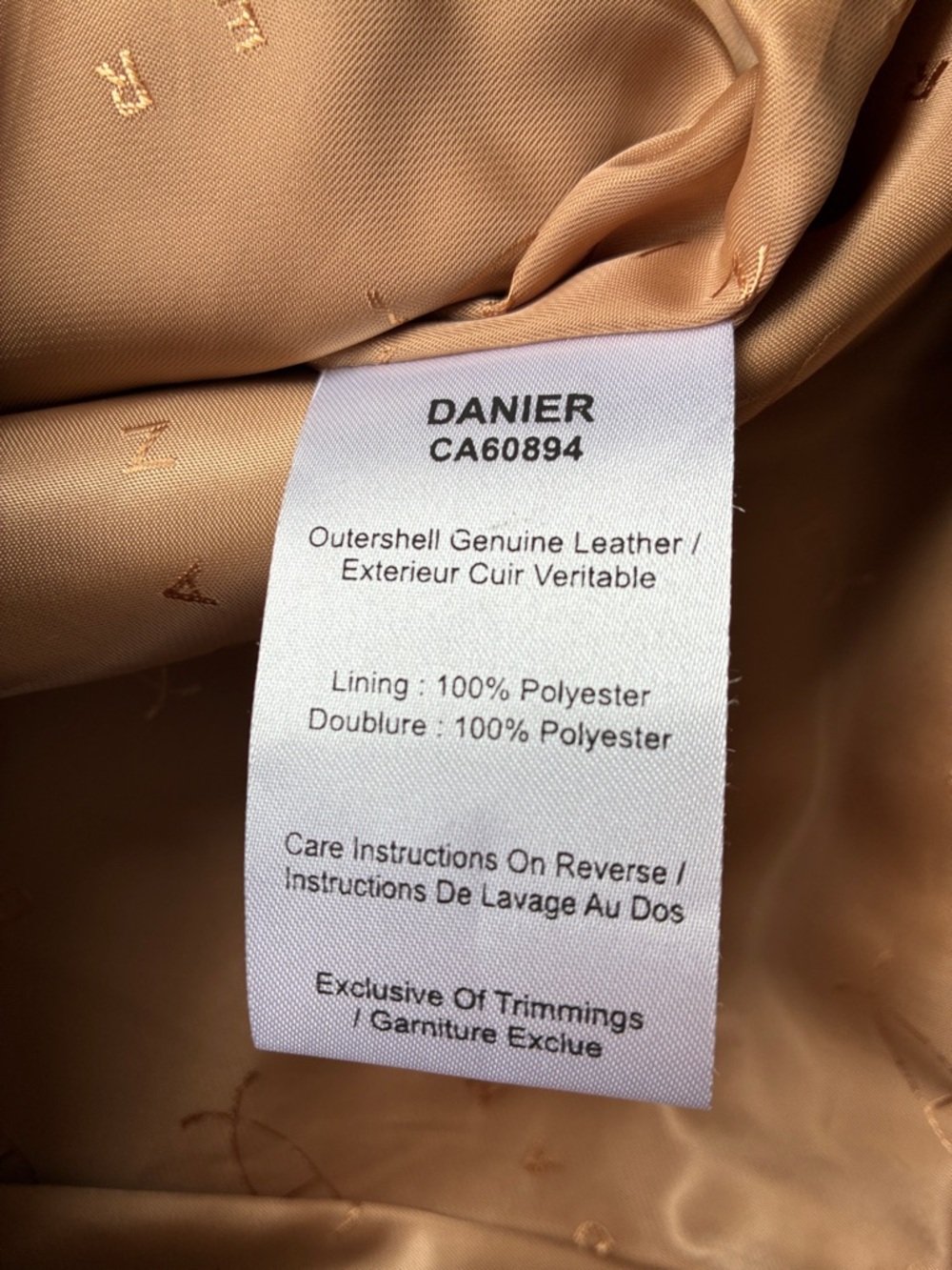 Danier NWT Women’s Ange Latte Brown Fringe Leather Jacket Size XS NEW - Picture 8 of 12